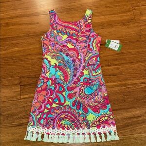 NWT Lilly Pulitzer Little Delia dress in Multi Feelin Groovy size 12